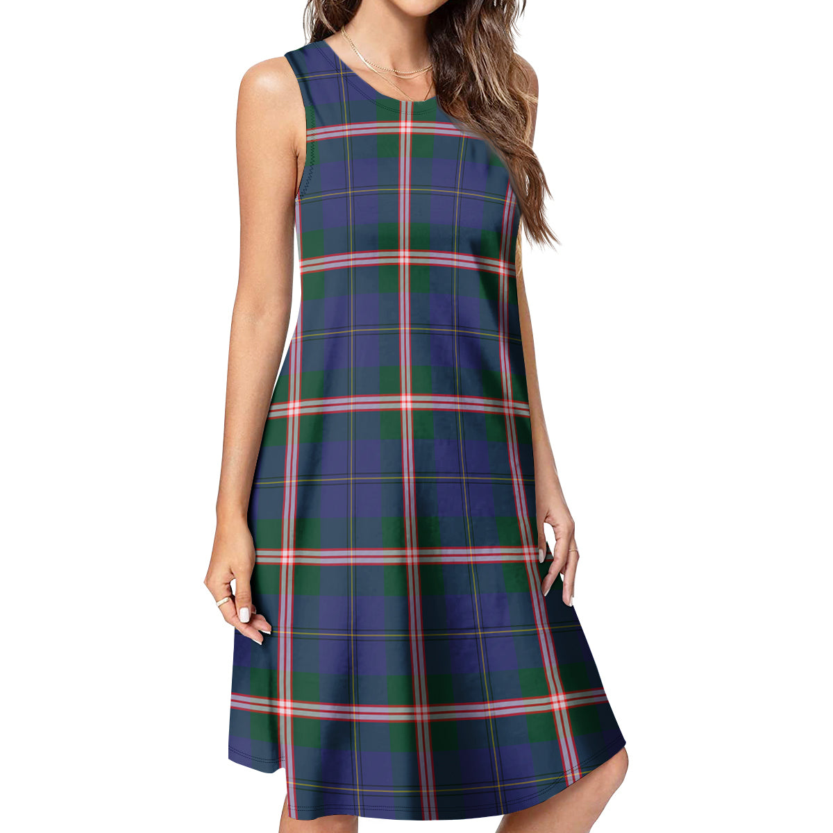 Canadian Centennial Canada Tartan Womens Casual Dresses 4XL - Tartan Vibes Clothing