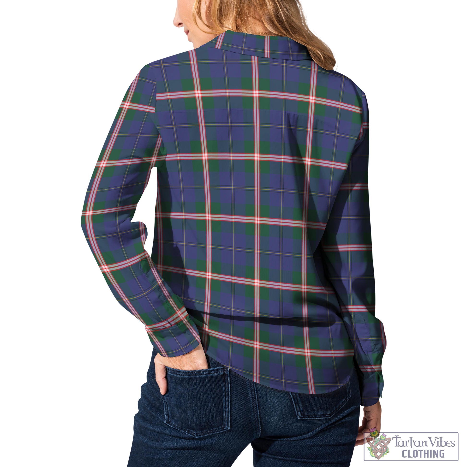 Canadian Centennial Canada Tartan Women's Casual Shirt Female - Tartan Vibes Clothing