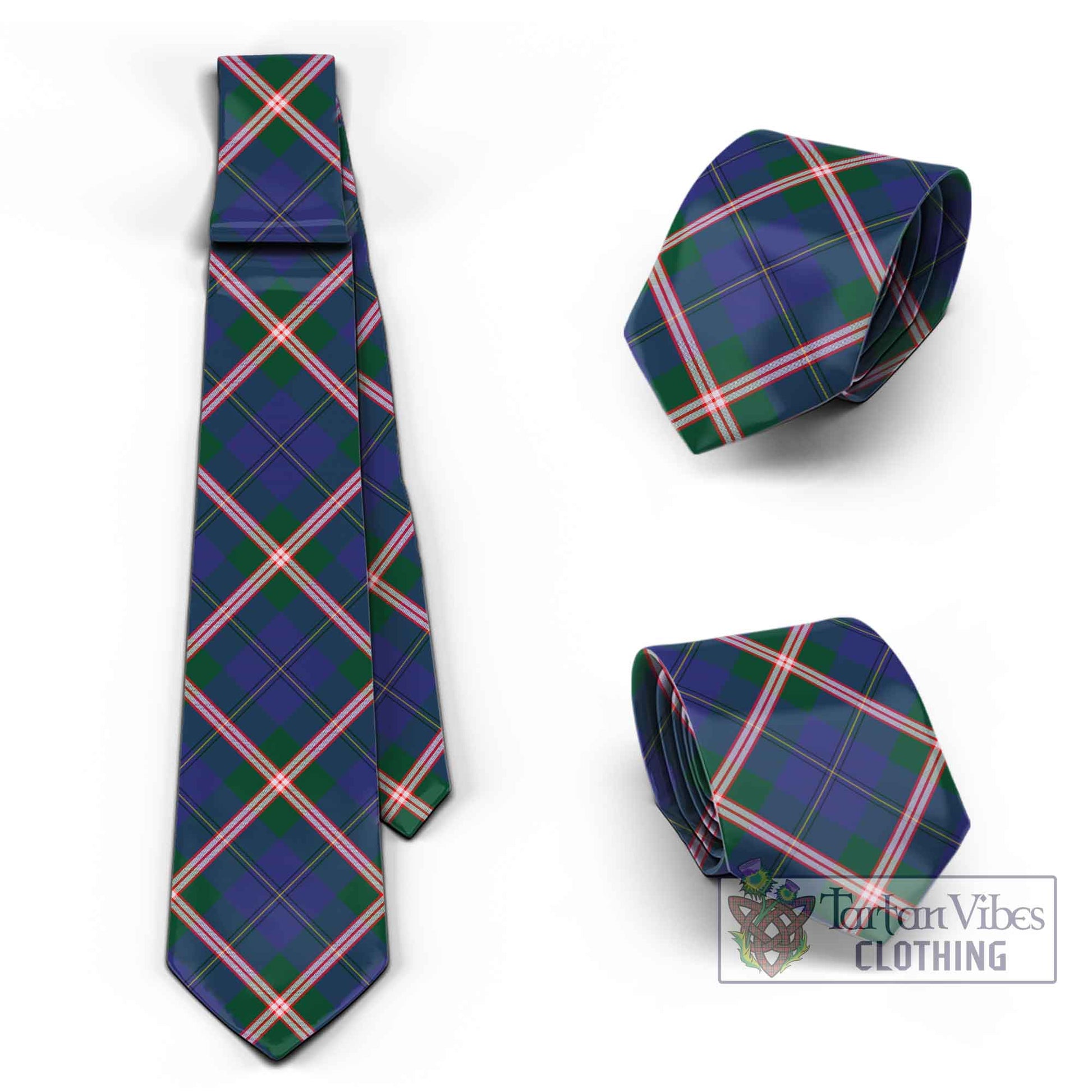 Canadian Centennial Canada Tartan Classic Necktie Cross Style Necktie One Size - Tartan Vibes Clothing