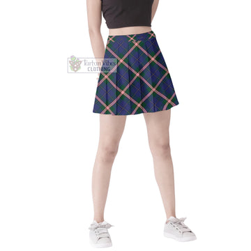 Canadian Centennial Canada Tartan Women's Plated Mini Skirt Cross Style