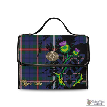 Canadian Centennial Canada Tartan Waterproof Canvas Bag with Scotland Map and Thistle Celtic Accents