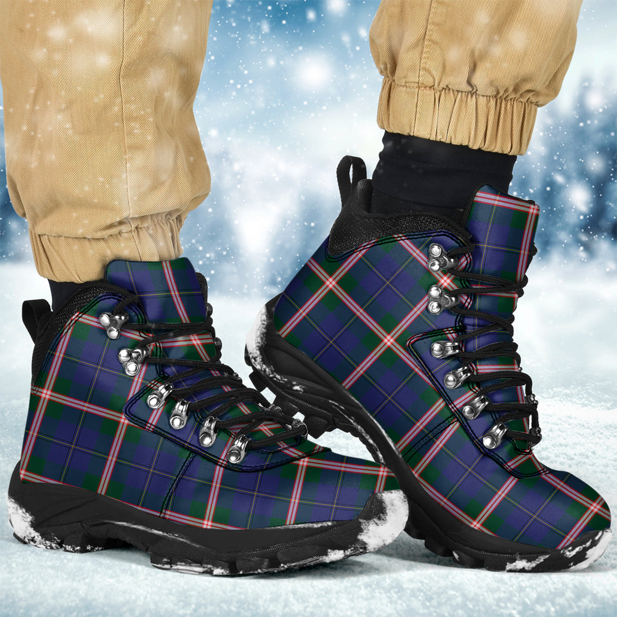 Canadian Centennial Canada Tartan Alpine Boots - Tartanvibesclothing