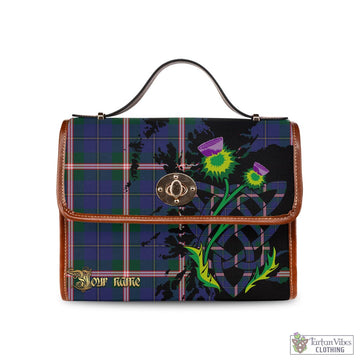 Canadian Centennial Canada Tartan Waterproof Canvas Bag with Scotland Map and Thistle Celtic Accents