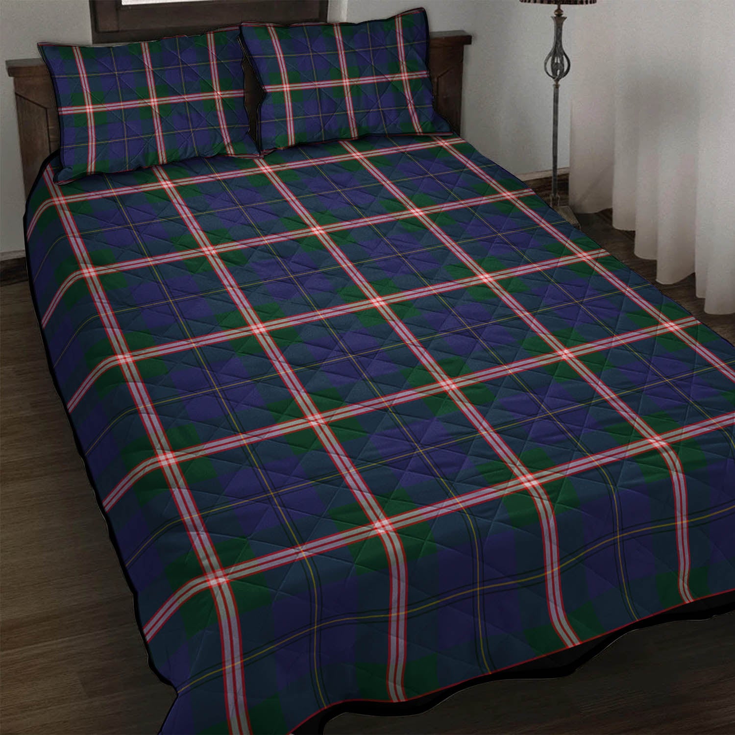Canadian Centennial Canada Tartan Quilt Bed Set - Tartanvibesclothing