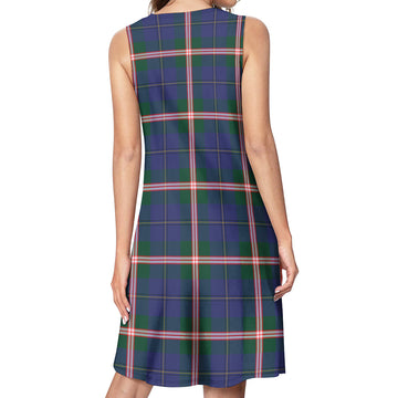 Canadian Centennial Canada Tartan Womens Casual Dresses - Tartanvibesclothing