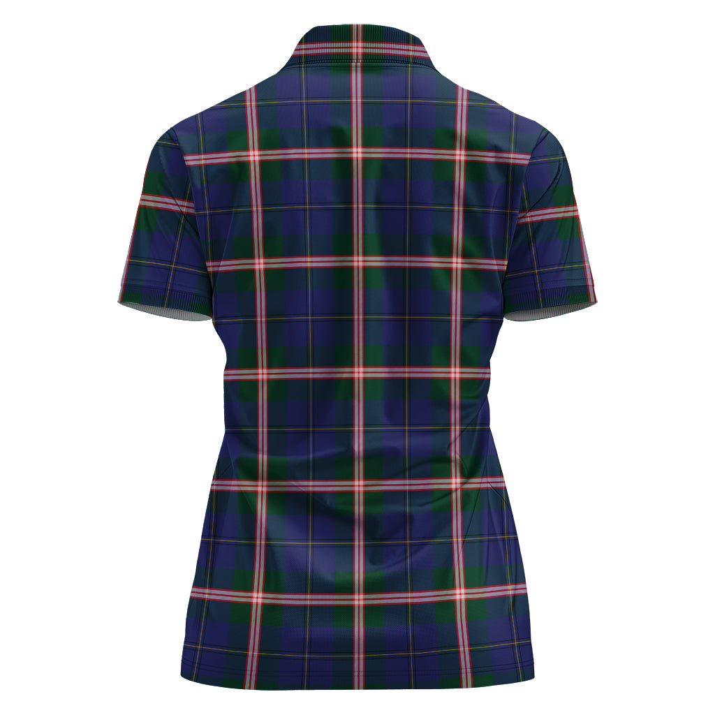 Canadian Centennial Canada Tartan Polo Shirt For Women - Tartan Vibes Clothing