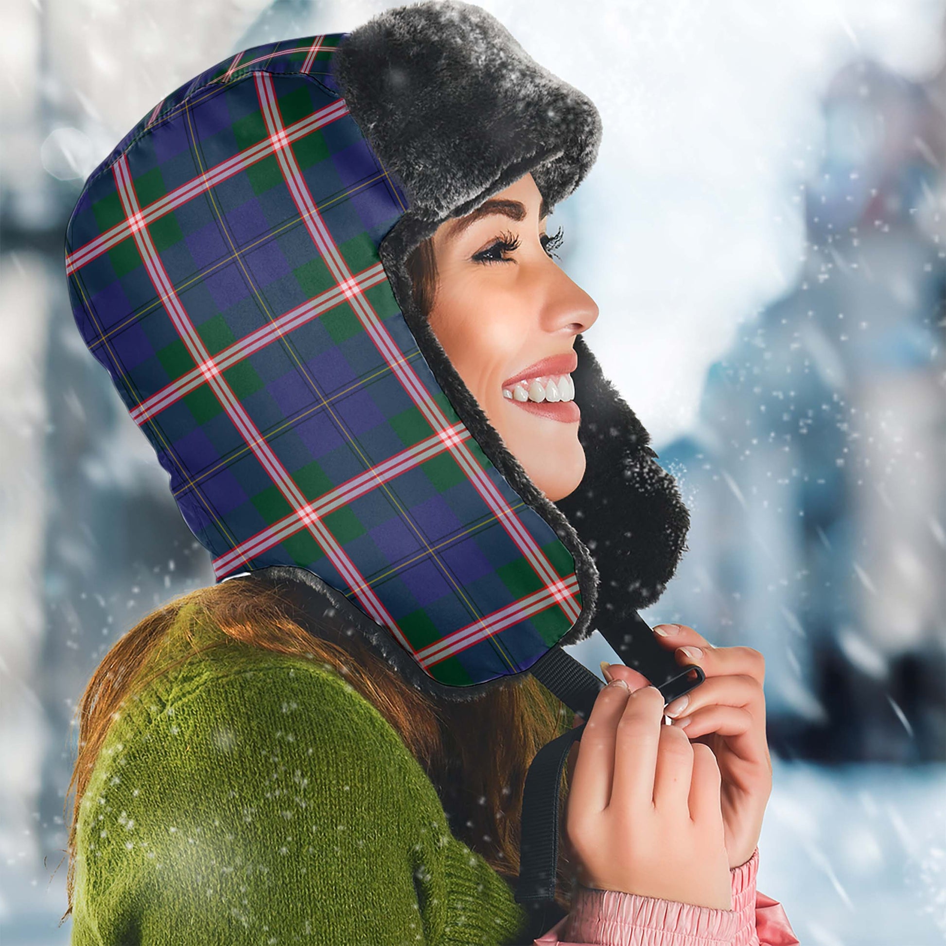 Canadian Centennial Canada Tartan Winter Trapper Hat - Tartan Vibes Clothing