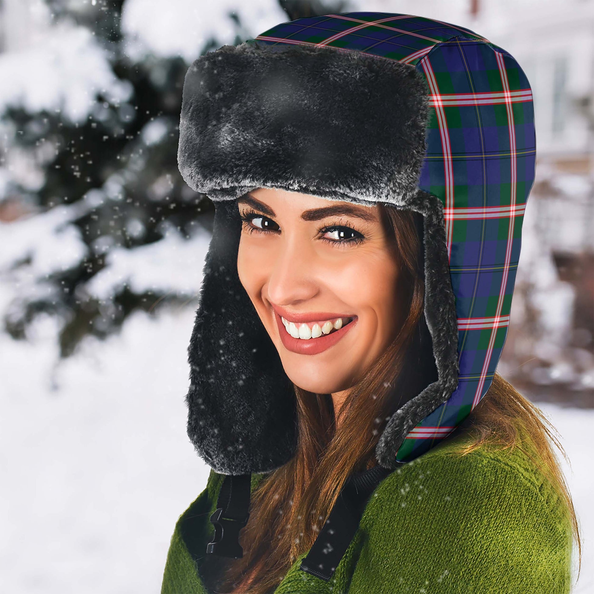 Canadian Centennial Canada Tartan Winter Trapper Hat - Tartan Vibes Clothing