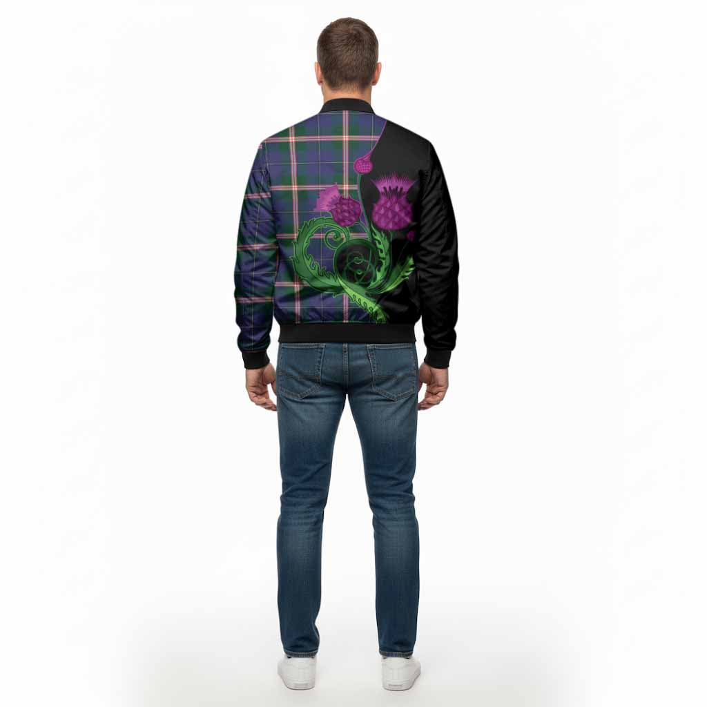 Canadian Centennial Canada Tartan Bomber Jacket Traditional Scottish Thistle