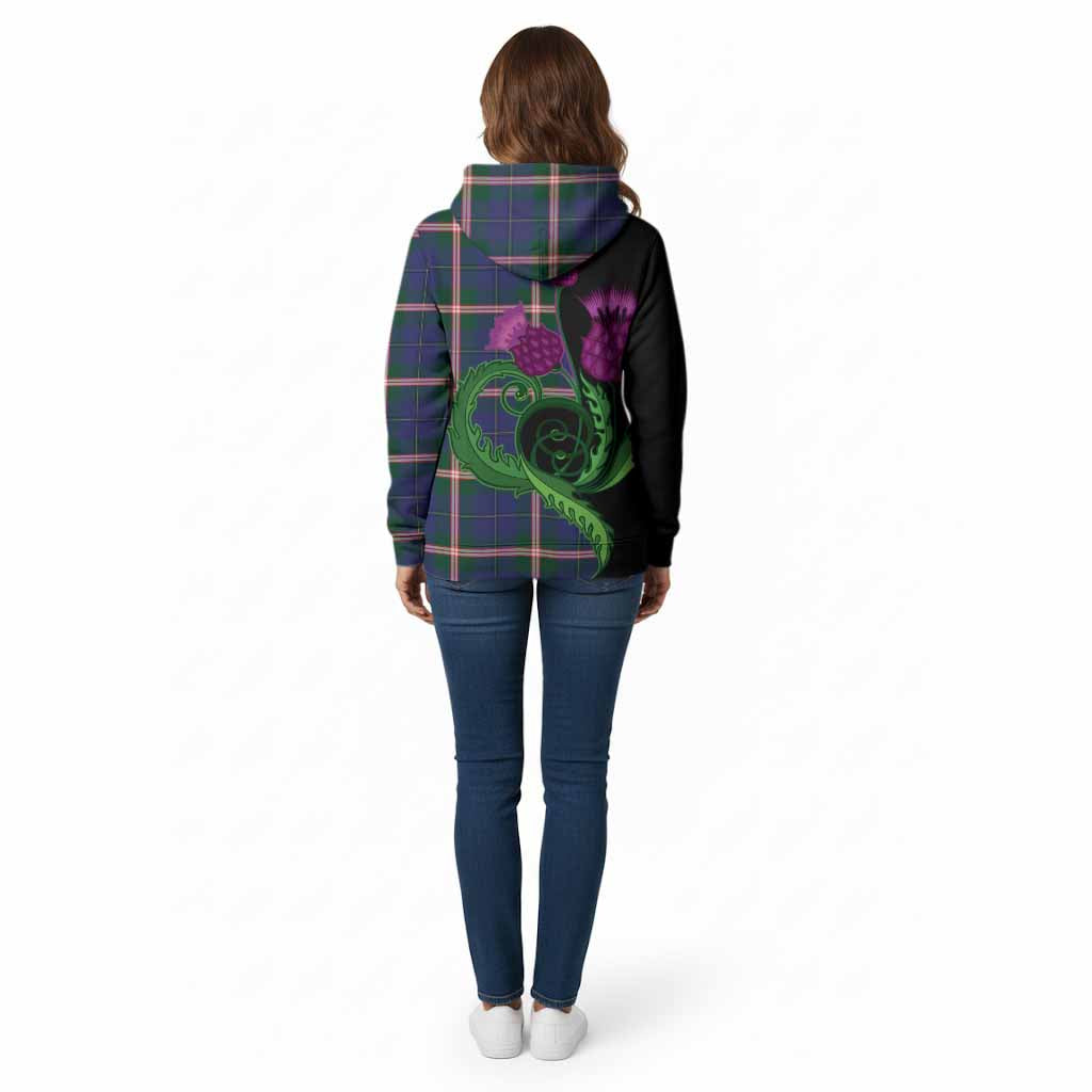 Canadian Centennial Canada Tartan Cotton Hoodie Traditional Scottish Thistle