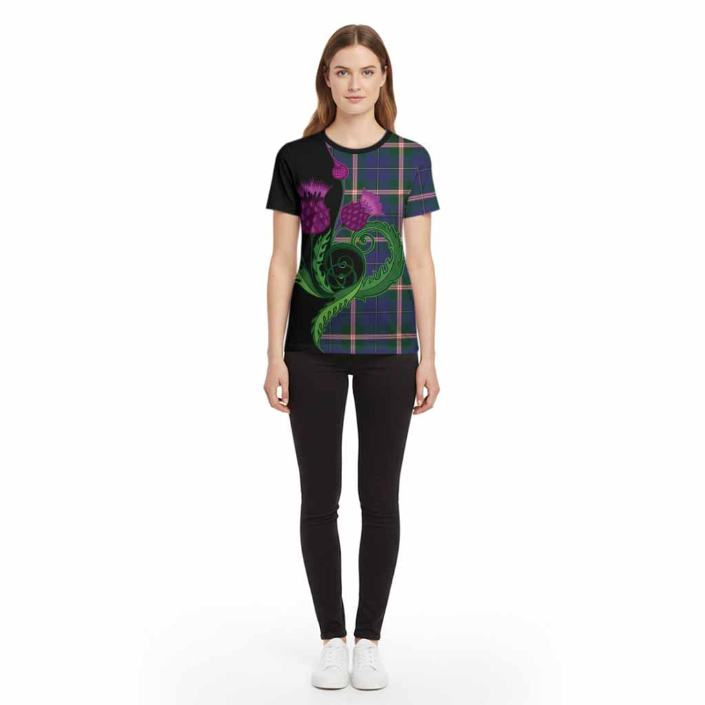 Canadian Centennial Canada Tartan Cotton T-shirt Traditional Scottish Thistle