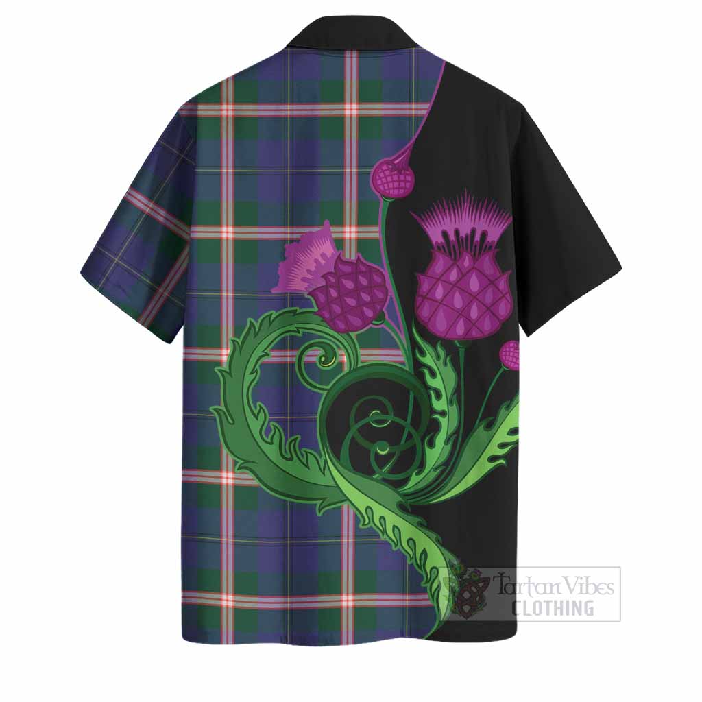 Canadian Centennial Canada Tartan Hawaiian Shirt Traditional Scottish Thistle