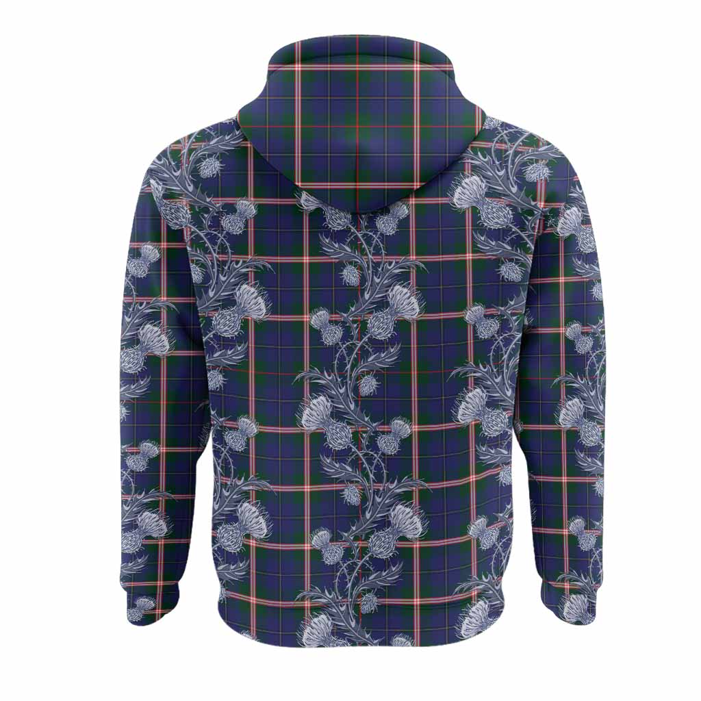 Canadian Centennial Canada Tartan Hoodie Seamless Scottish Thistle Flowers