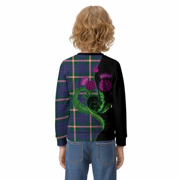 Canadian Centennial Canada Tartan Kid Knitted Sweatshirt Traditional Scottish Thistle