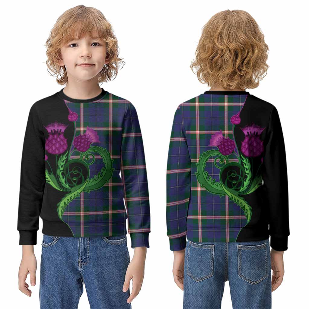 Canadian Centennial Canada Tartan Kid Knitted Sweatshirt Traditional Scottish Thistle