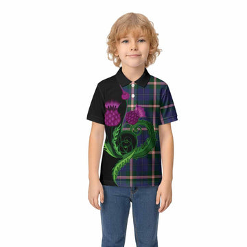 Canadian Centennial Canada Tartan Kid Polo Shirt Traditional Scottish Thistle