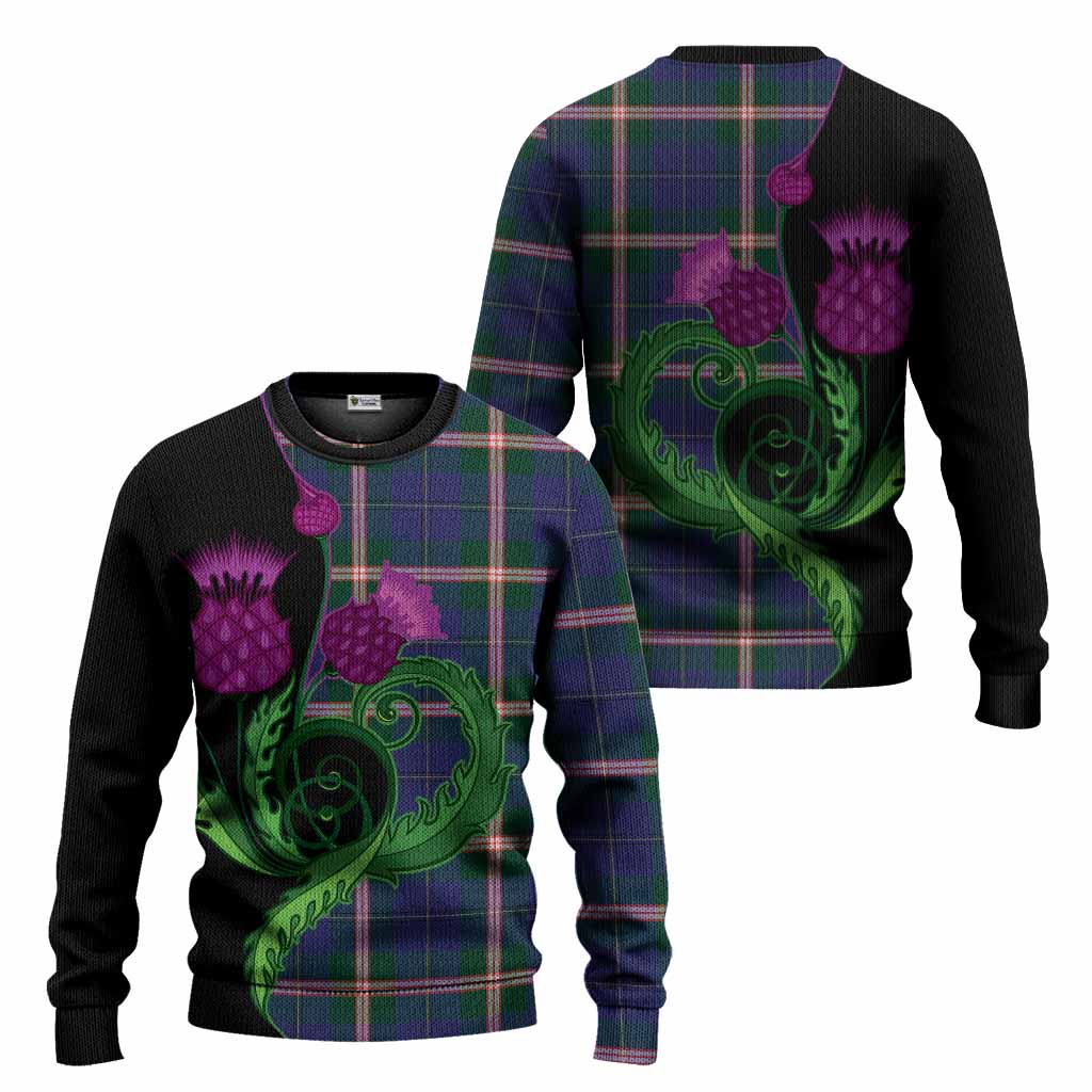 Canadian Centennial Canada Tartan Knitted Sweater Traditional Scottish Thistle