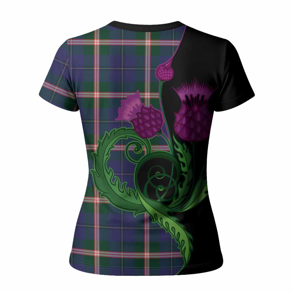 Canadian Centennial Canada Tartan Women T shirt Traditional Scottish Thistle
