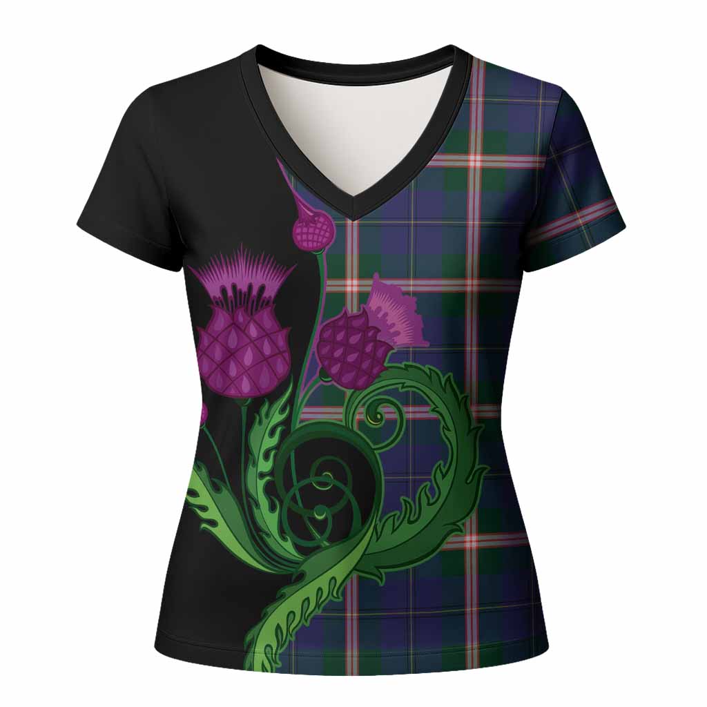 Canadian Centennial Canada Tartan Women T shirt Traditional Scottish Thistle