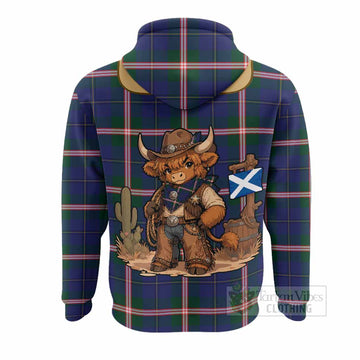 Canadian Centennial Tartan Hoodie Wee Coo Cowboy Cute Style