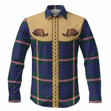Canadian Centennial Tartan Long Sleeve Button Shirts Wee Coo Cowboy Cute Style
