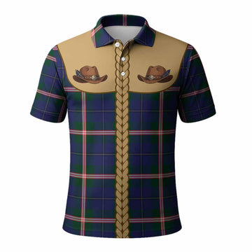 Canadian Centennial Tartan Polo Shirt Wee Coo Cowboy Cute Style