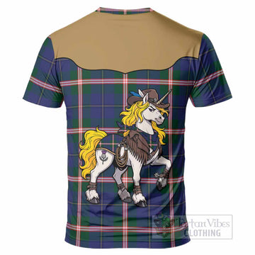 Canadian Centennial Tartan T-Shirt Rodeo Unicorn Retro Style