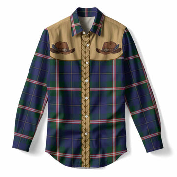 Canadian Centennial Tartan Women Casual Shirt Wee Coo Cowboy Cute Style