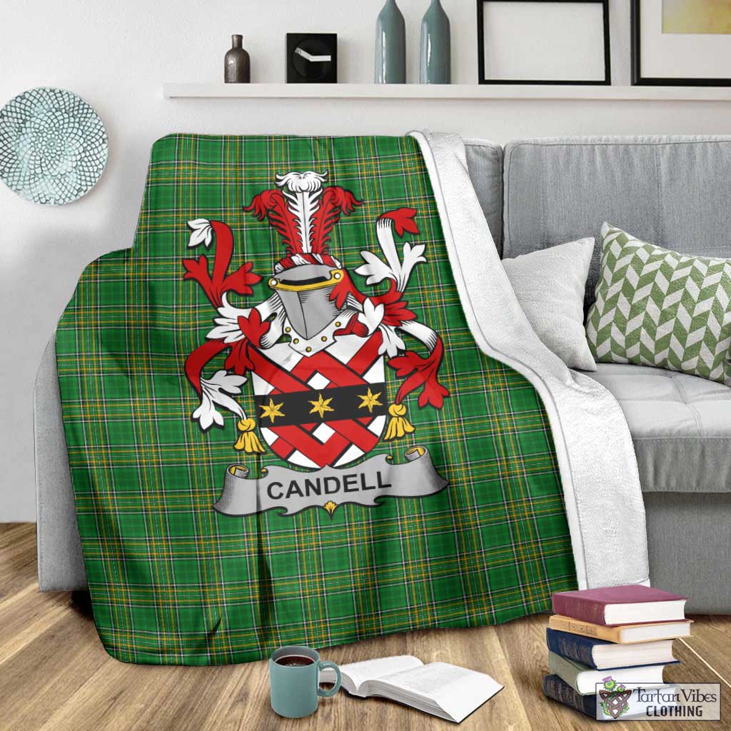 Candell Irish Clan Tartan Blanket with Coat of Arms - Tartan Vibes Clothing