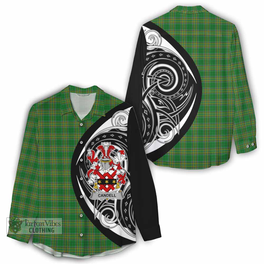 Candell Irish Clan Women's Casual Shirt Celtic Circle Style - Tartan Vibes Clothing