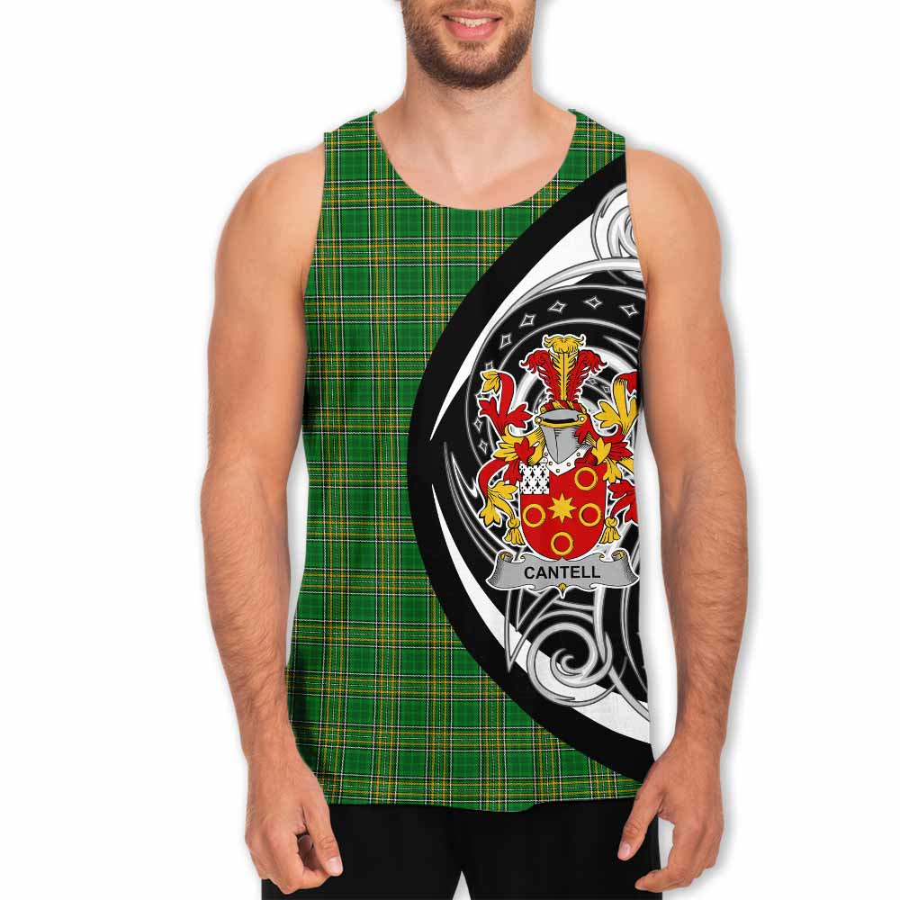 Tartan Vibes Clothing Cantell Irish Clan Men's Tank Top Celtic Circle Style