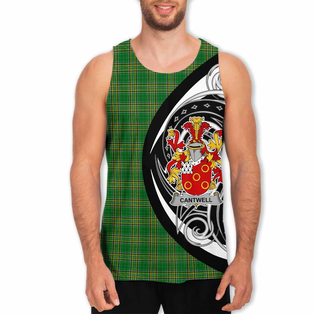 Tartan Vibes Clothing Cantwell Irish Clan Men's Tank Top Celtic Circle Style