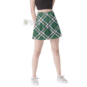 Cape Breton Island Canada Tartan Women's Plated Mini Skirt Cross Style