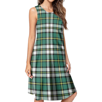 Cape Breton Island Canada Tartan Womens Casual Dresses