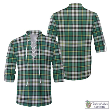 Cape Breton Island Canada Tartan Men's Scottish Traditional Jacobite Ghillie Kilt Shirt