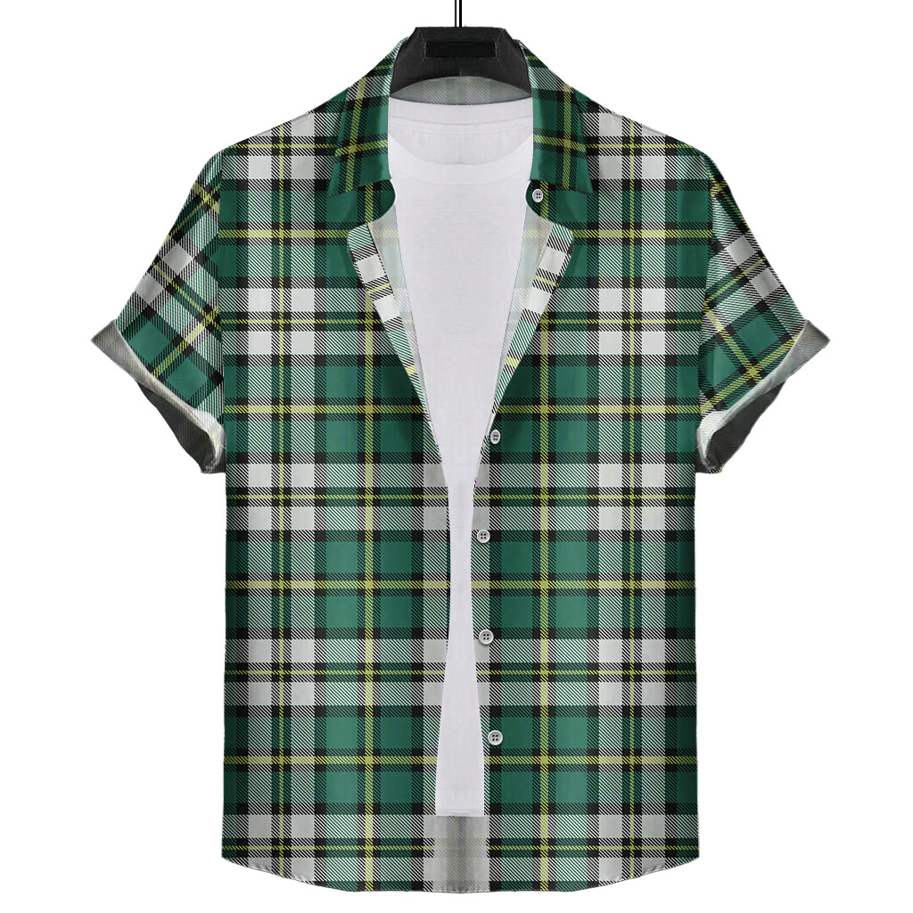 cape-breton-island-canada-tartan-short-sleeve-button-down-shirt
