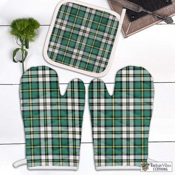 Cape Breton Island Canada Tartan Combo Oven Mitt & Pot-Holder Combo 1 Oven Mitt & 1 Pot-Holder White - Tartan Vibes Clothing