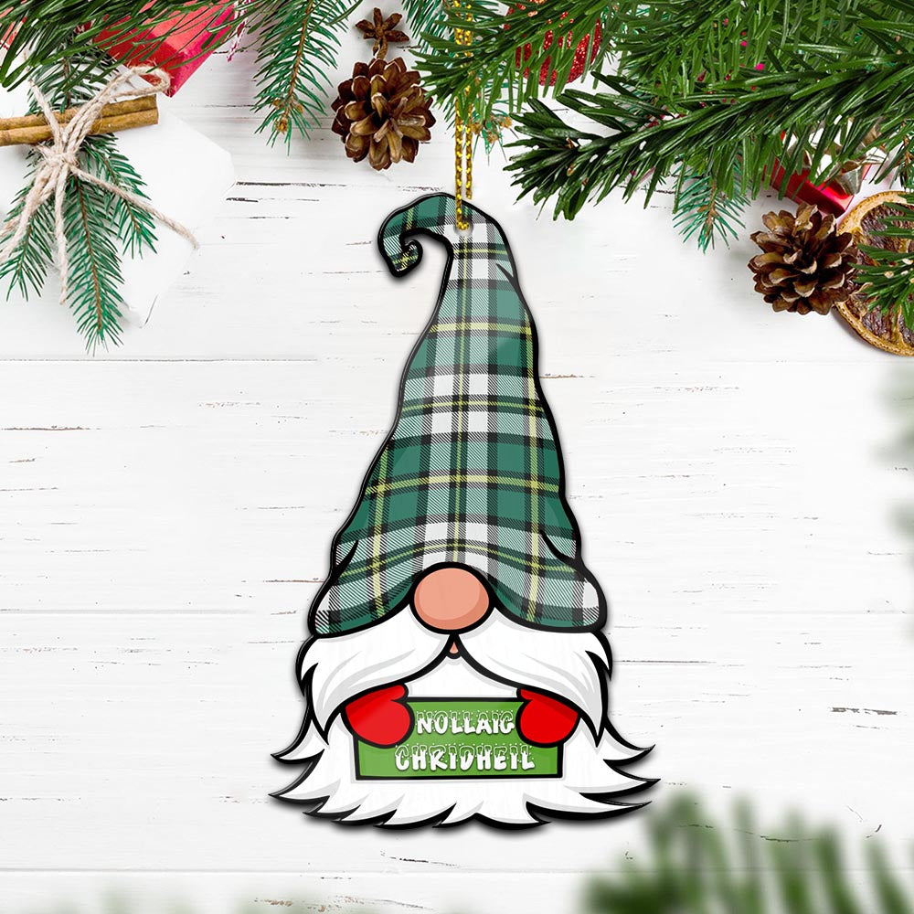 Cape Breton Island Canada Gnome Christmas Ornament with His Tartan Christmas Hat Wood Ornament - Tartanvibesclothing