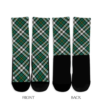 Cape Breton Island Canada Tartan Crew Socks Cross Style