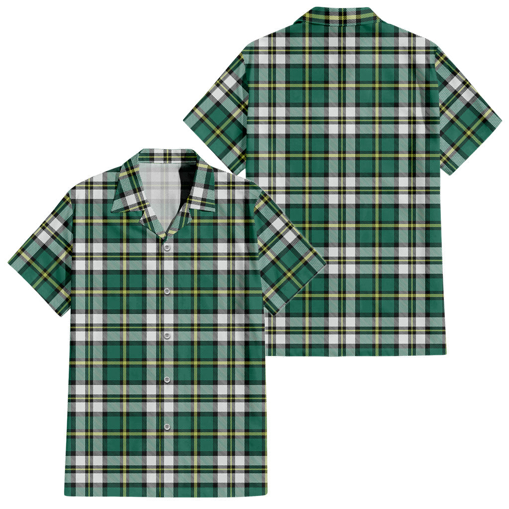 cape-breton-island-canada-tartan-short-sleeve-button-down-shirt