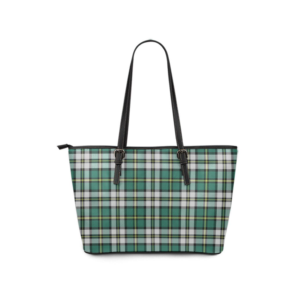 cape-breton-island-canada-tartan-leather-tote-bag