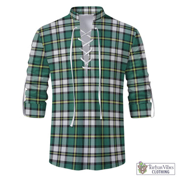 Cape Breton Island Canada Tartan Men's Scottish Traditional Jacobite Ghillie Kilt Shirt