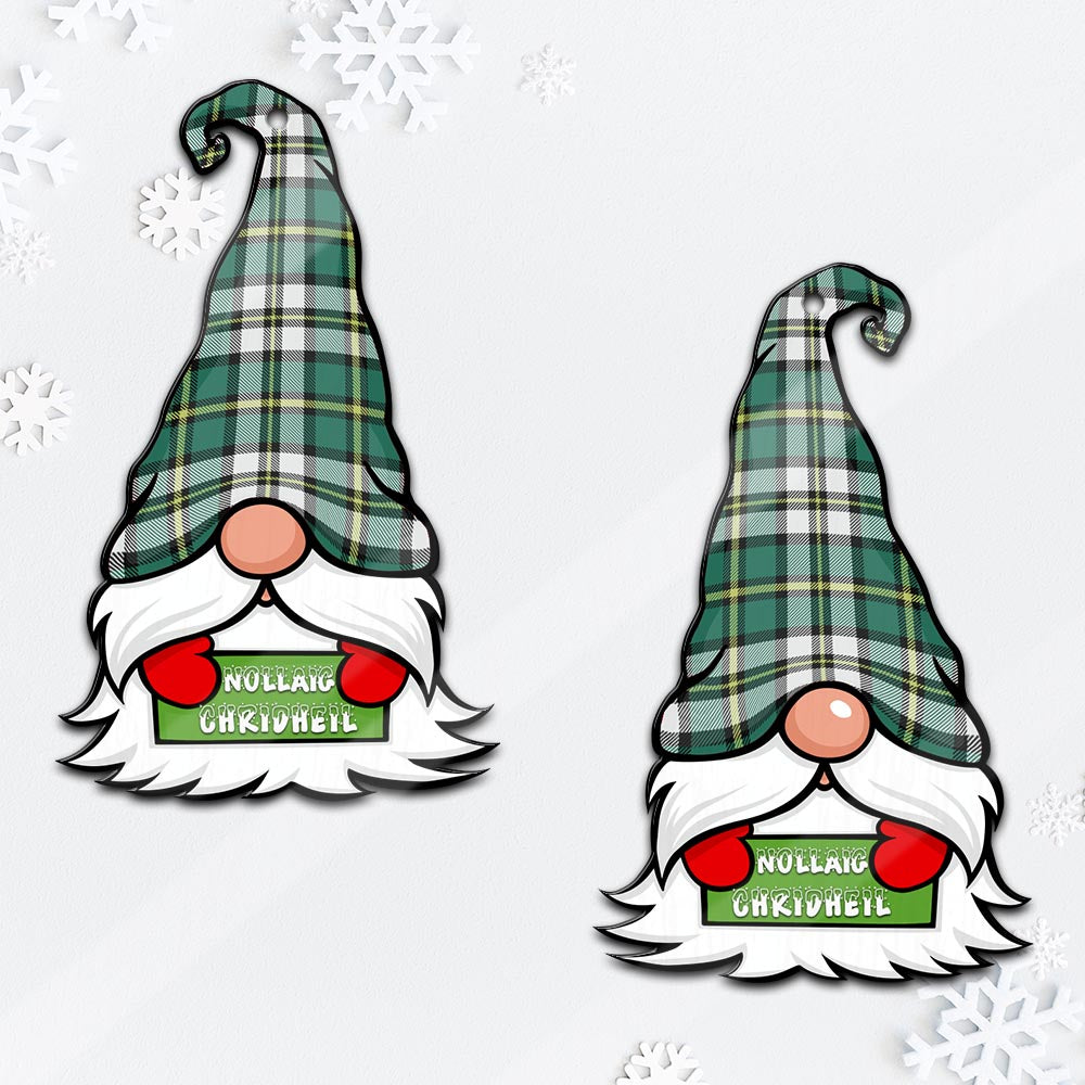 Cape Breton Island Canada Gnome Christmas Ornament with His Tartan Christmas Hat Mica Ornament - Tartanvibesclothing
