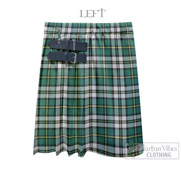 Cape Breton Island Canada Tartan Men's Pleated Skirt - Fashion Casual Retro Scottish Kilt Style