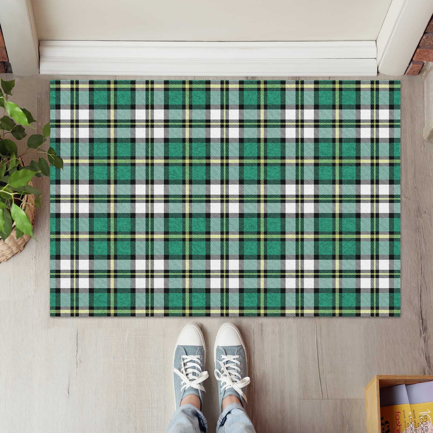 Cape Breton Island Canada Tartan Door Mat - Tartanvibesclothing