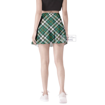 Cape Breton Island Canada Tartan Women's Plated Mini Skirt
