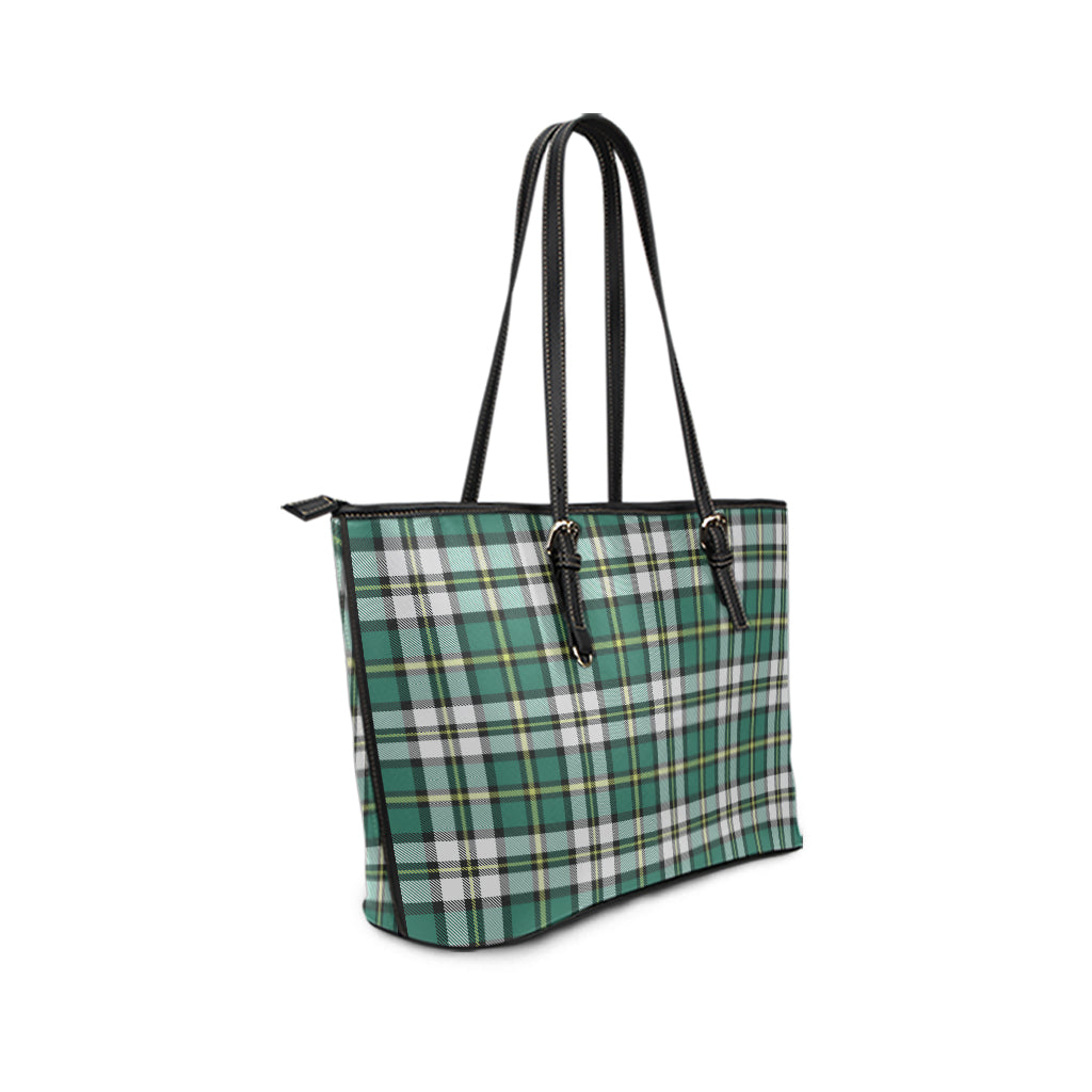 cape-breton-island-canada-tartan-leather-tote-bag