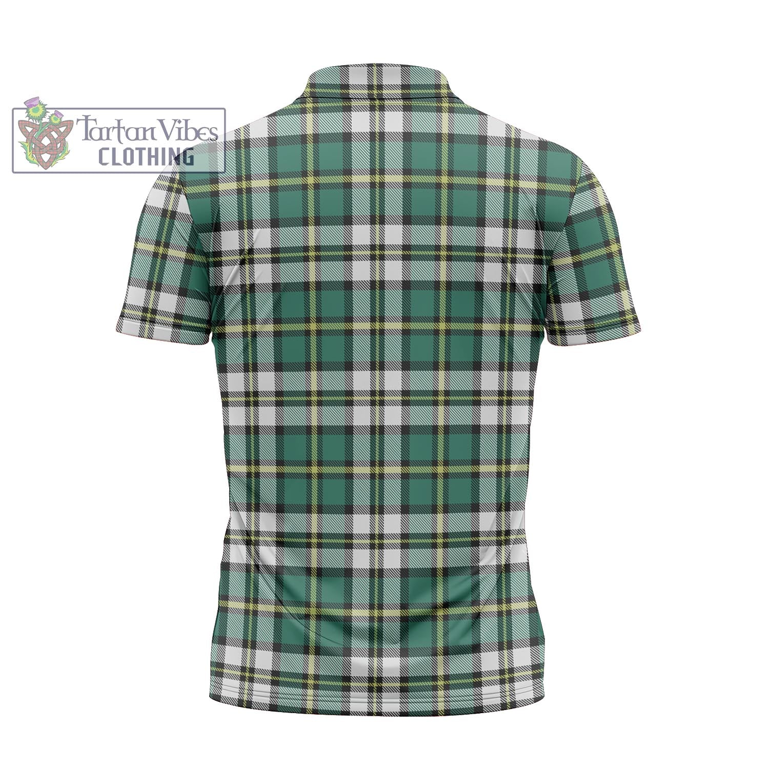 Tartan Vibes Clothing Cape Breton Island Canada Tartan Zipper Polo Shirt