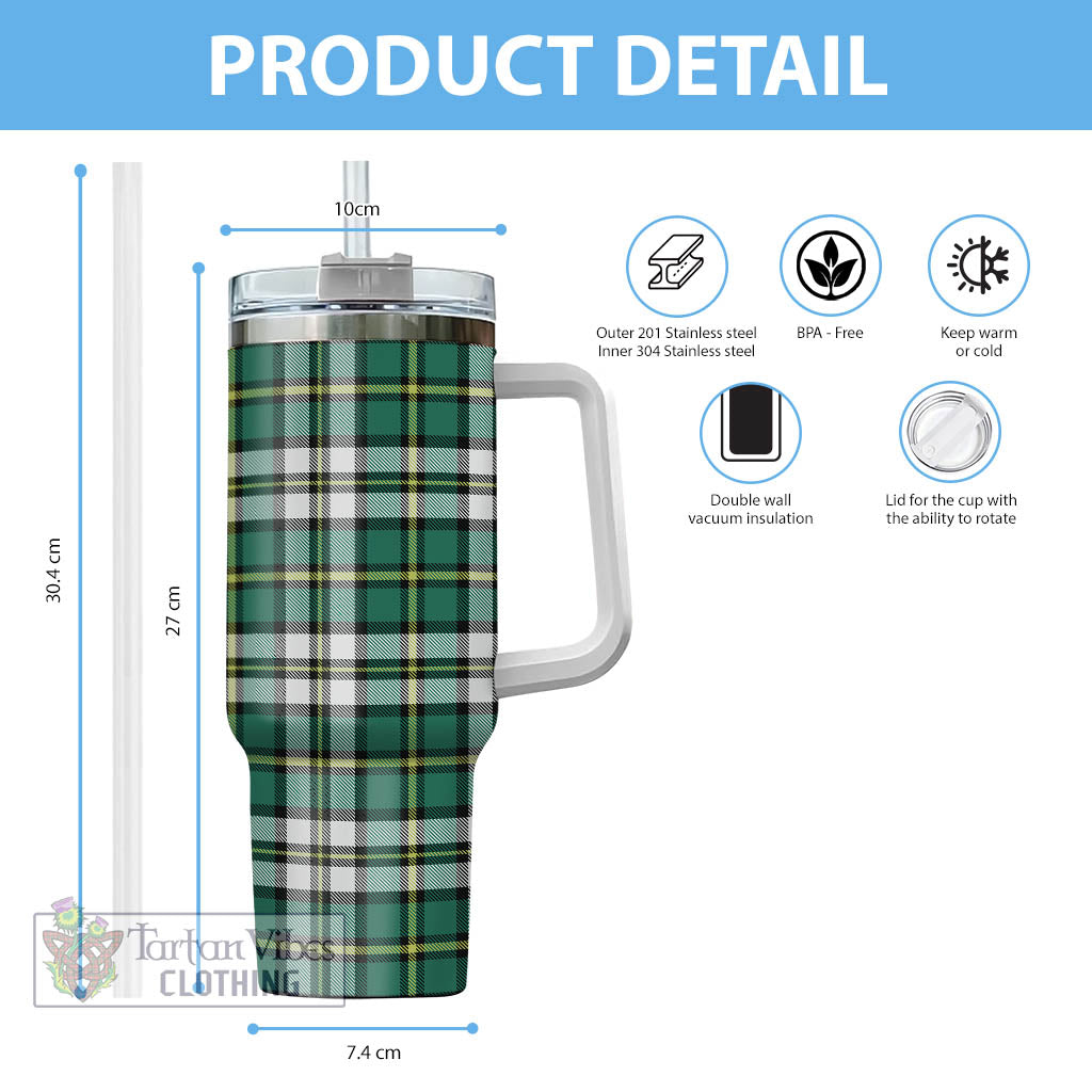 Tartan Vibes Clothing Cape Breton Island Canada Tartan Tumbler with Handle