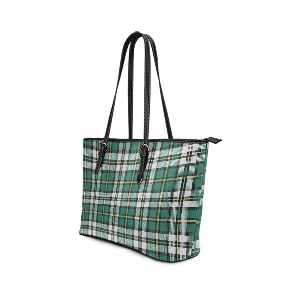 cape-breton-island-canada-tartan-leather-tote-bag